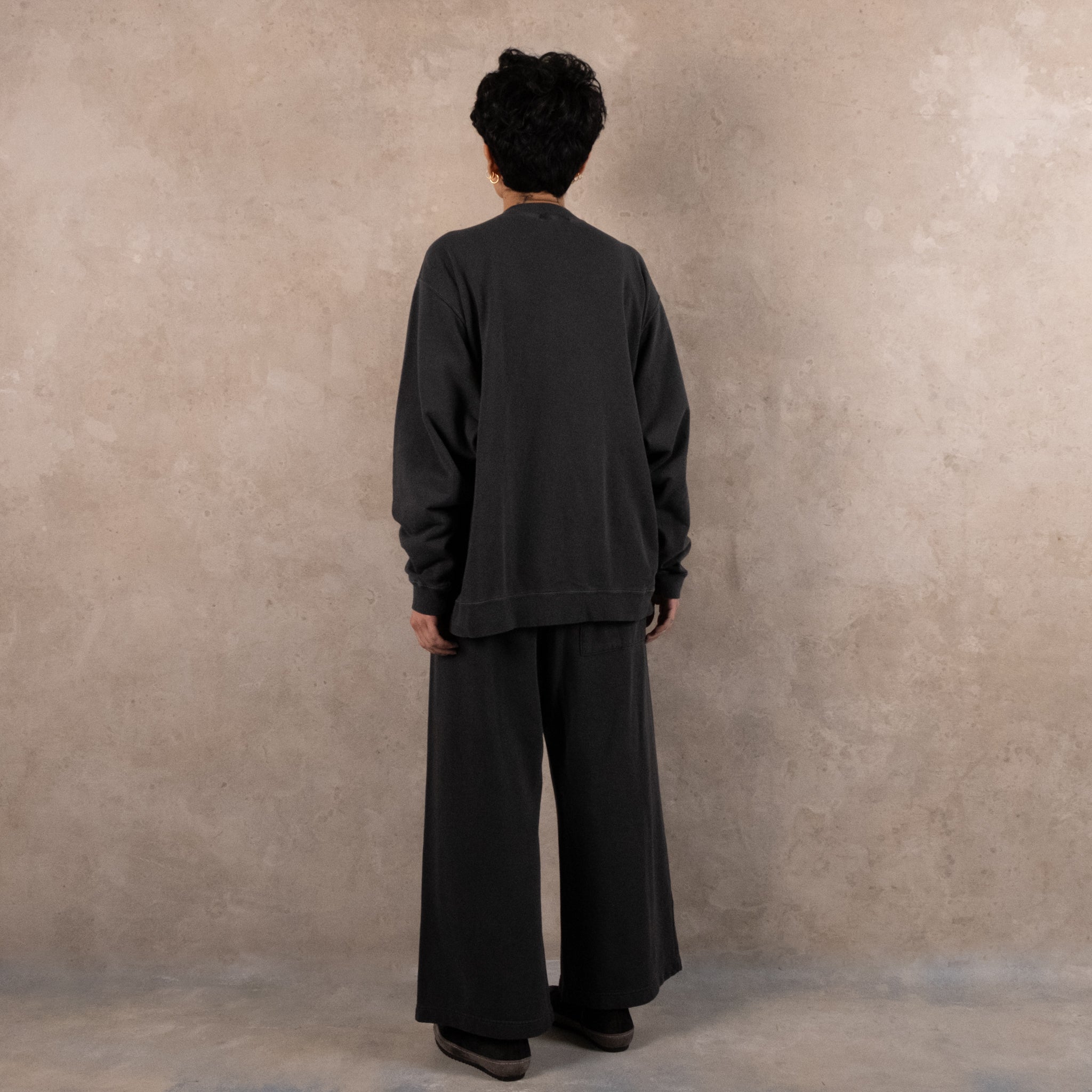 Ichi Antiquités Petrol French Terry Zip Cotton Pants