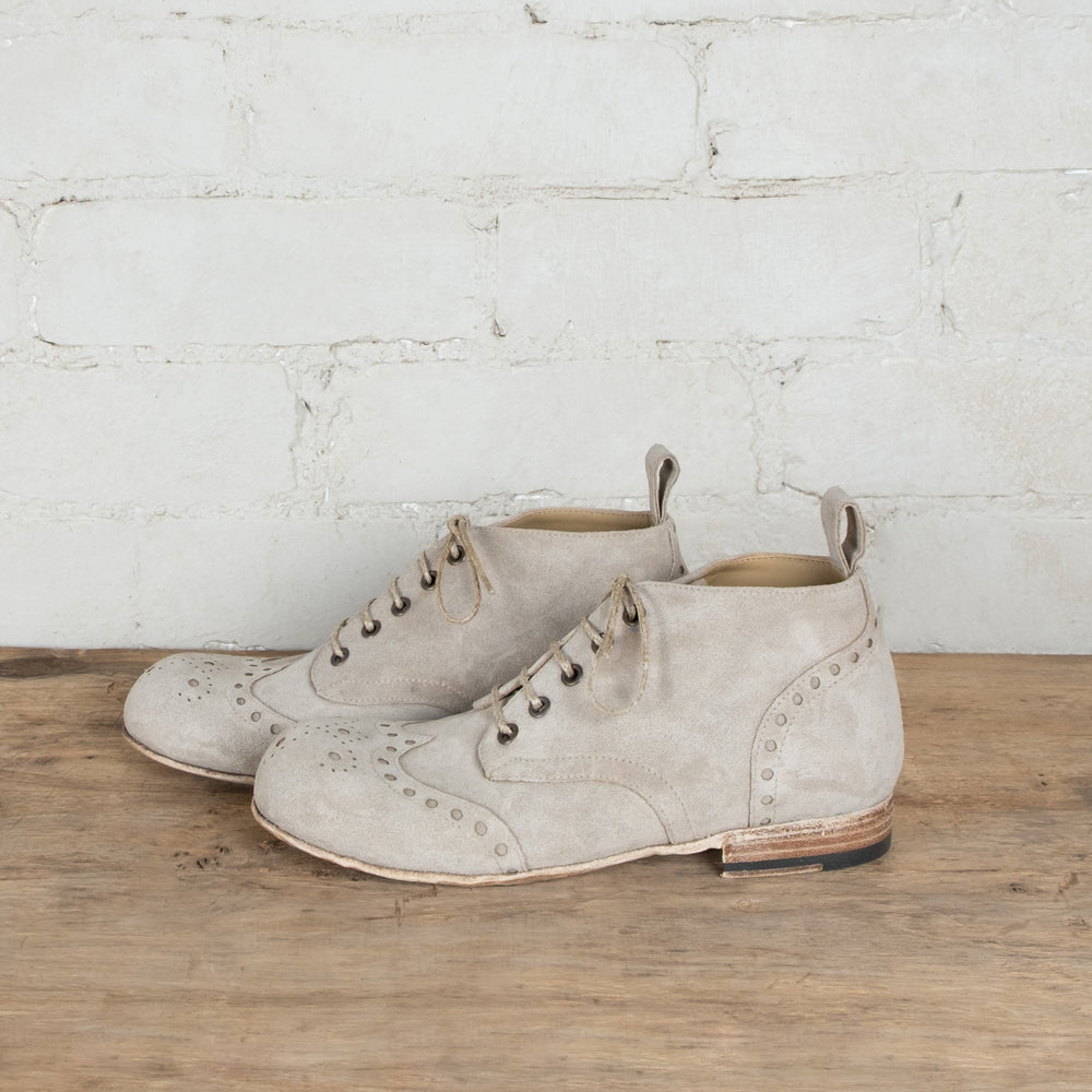Victoria Varrasso Washed Suede Bootlettes