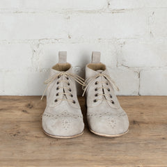 Victoria Varrasso Washed Suede Bootlettes