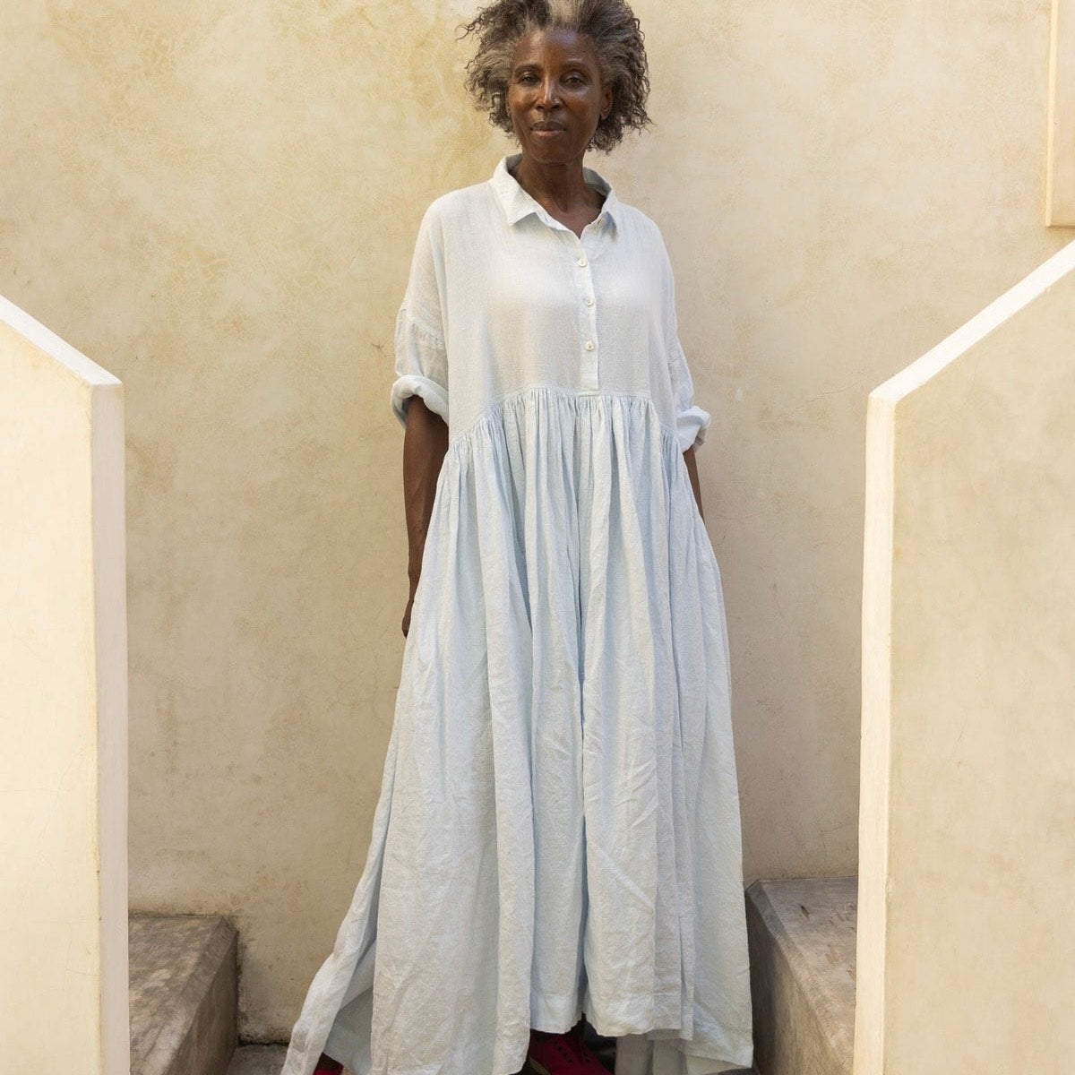 Meg by Design Edith Long Linen Dress