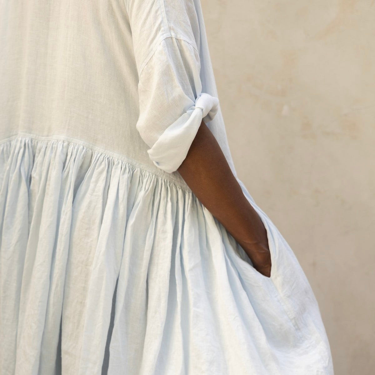 Meg by Design Edith Long Linen Dress