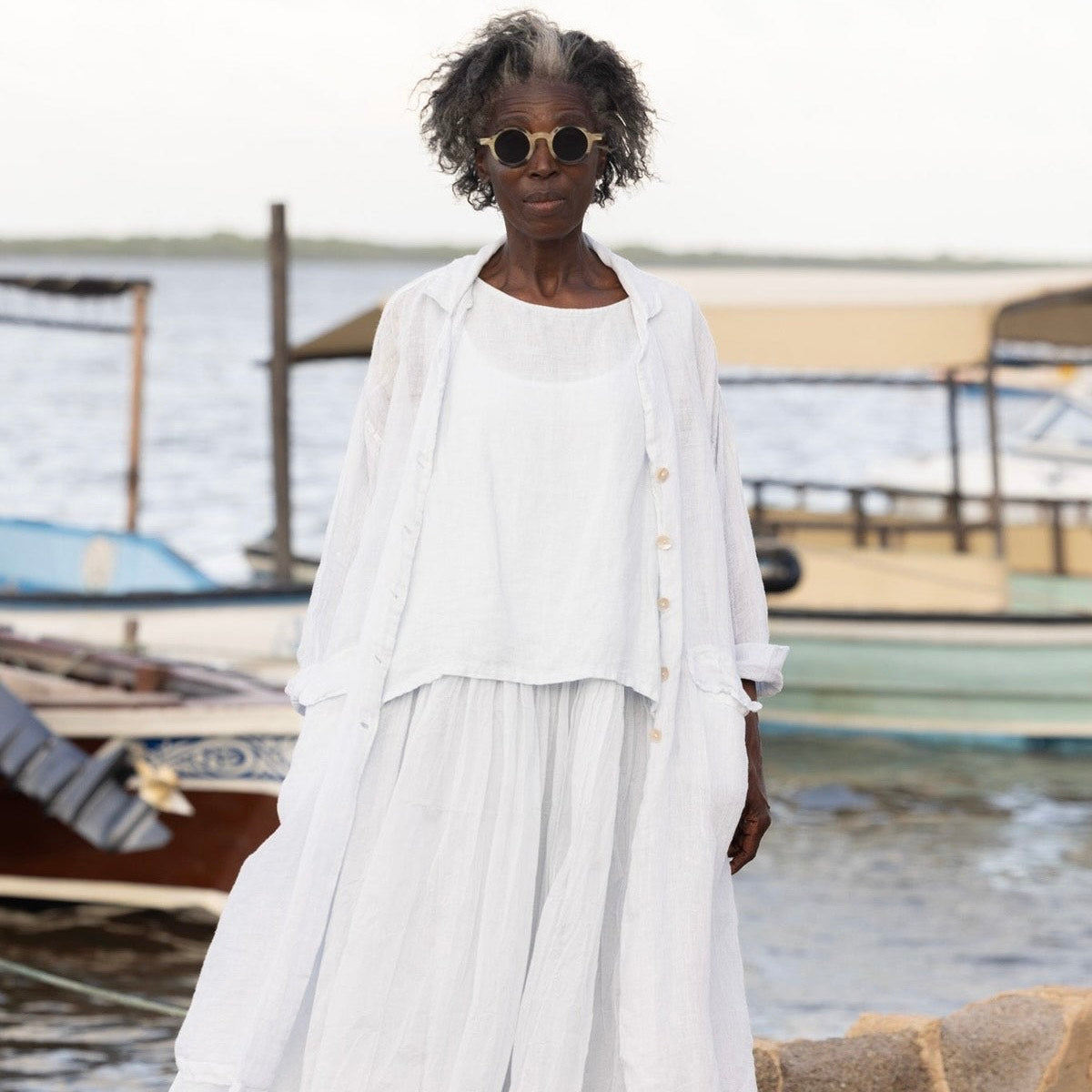 Meg by Design Long Cotton Organdy Tutu Slip Dress