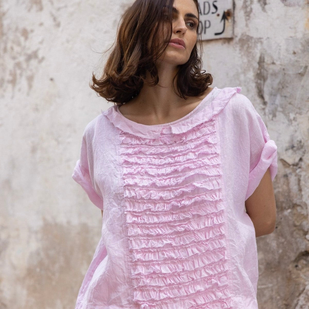 Meg By Design Jua Linen Top