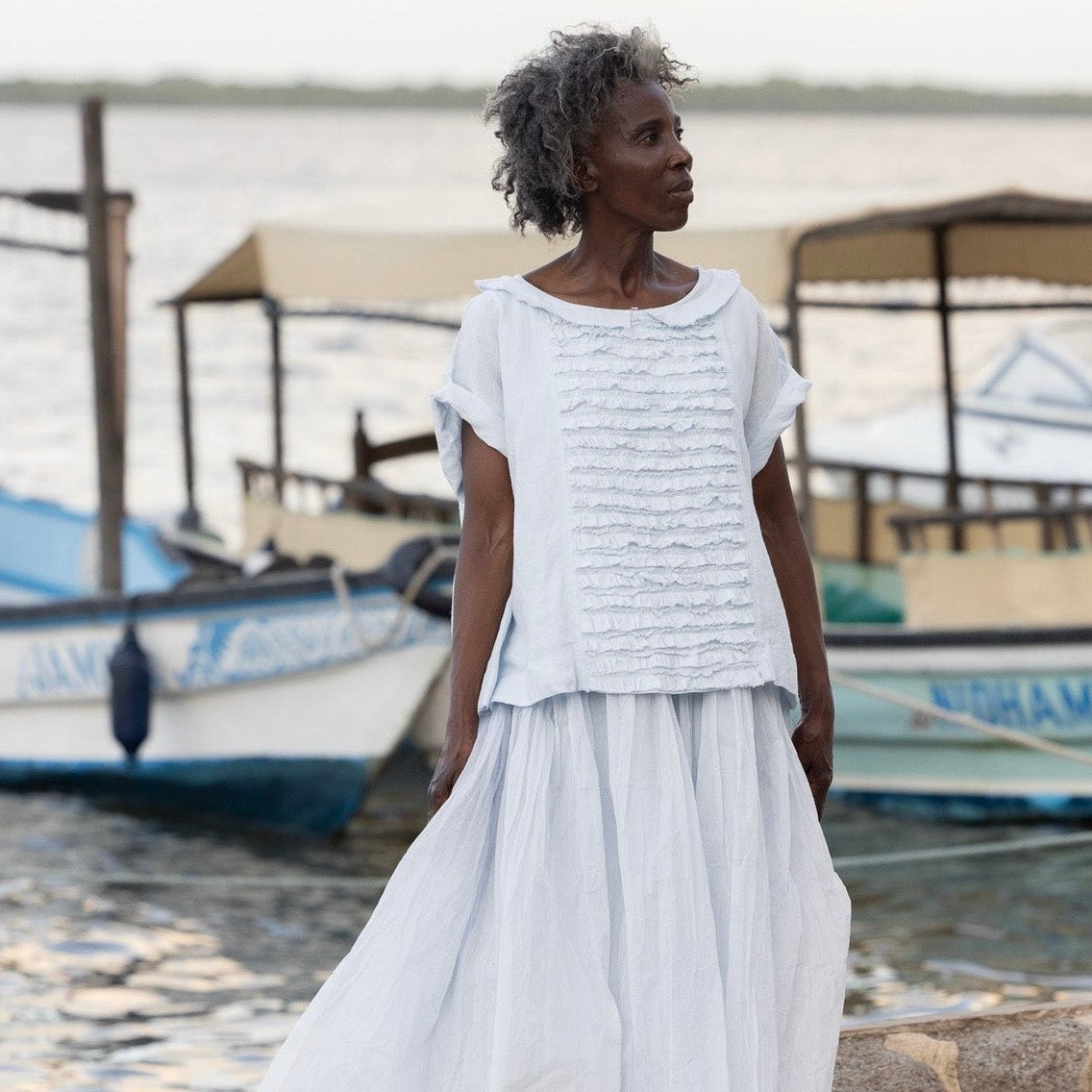 Meg By Design Jua Linen Top