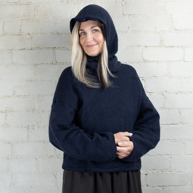 Elsa Esturgie Objet Organic Cotton Lined Wool Balaclava