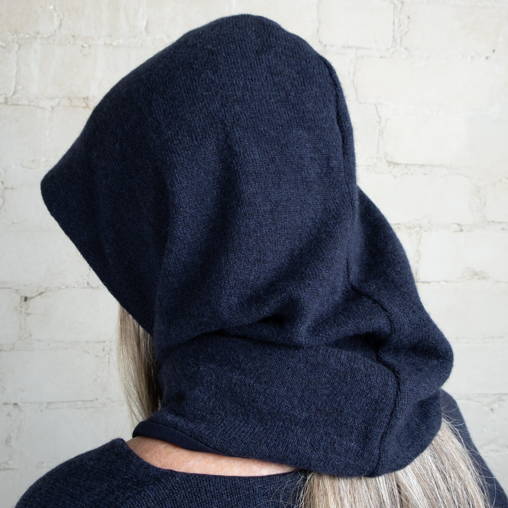 Elsa Esturgie Objet Organic Cotton Lined Wool Balaclava