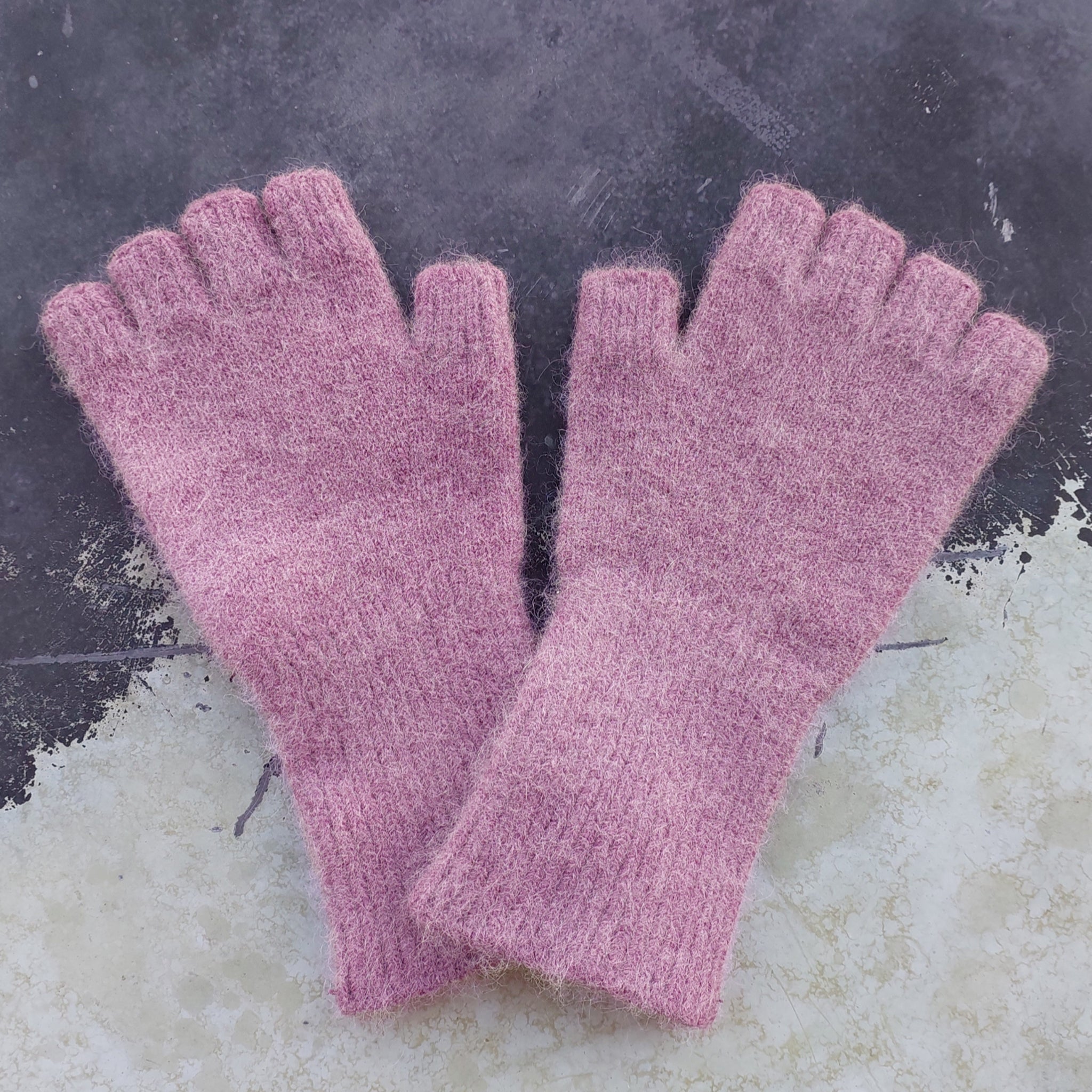 Penelope Durston Angora Lambs Wool Fingerless Gloves