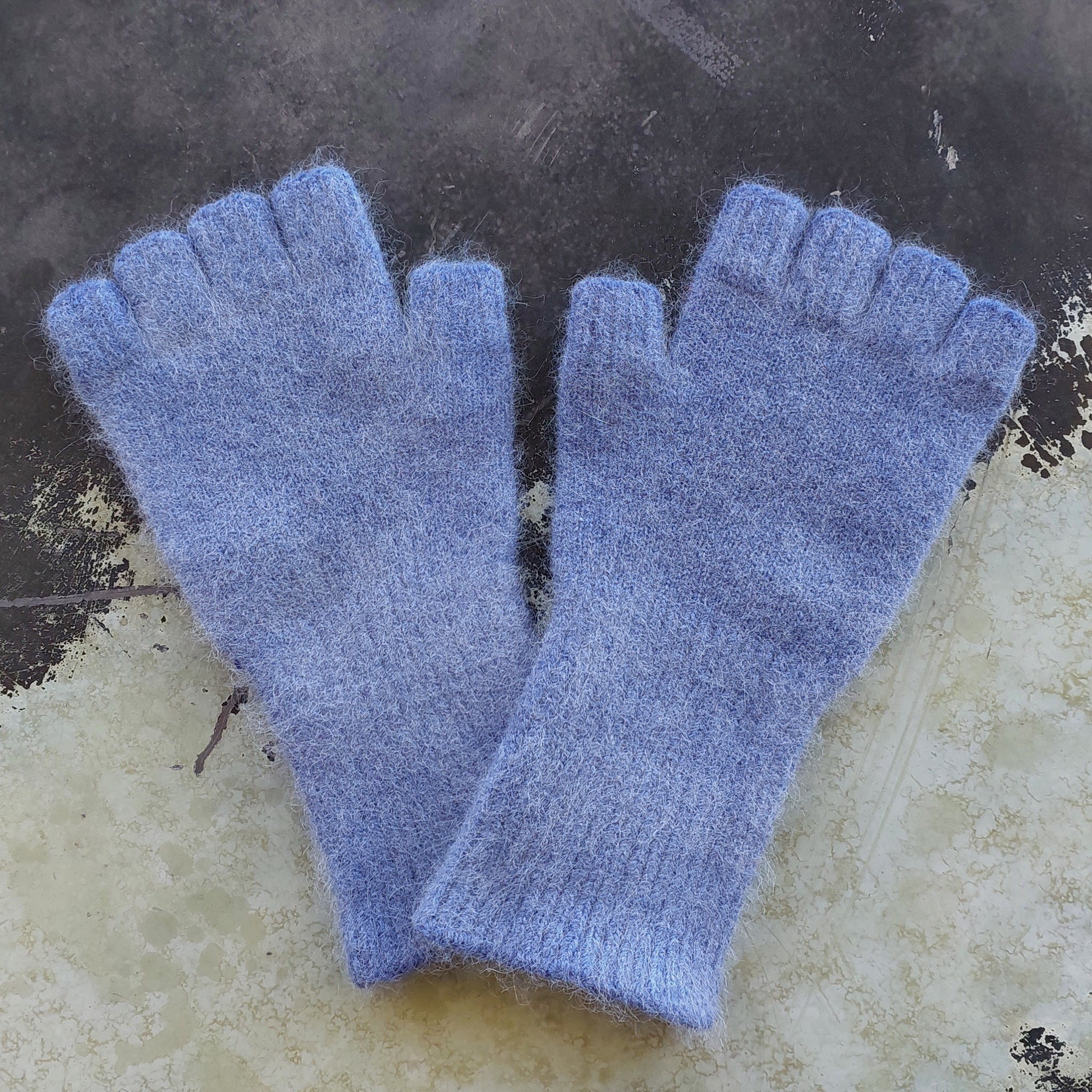 Penelope Durston Angora Lambs Wool Fingerless Gloves