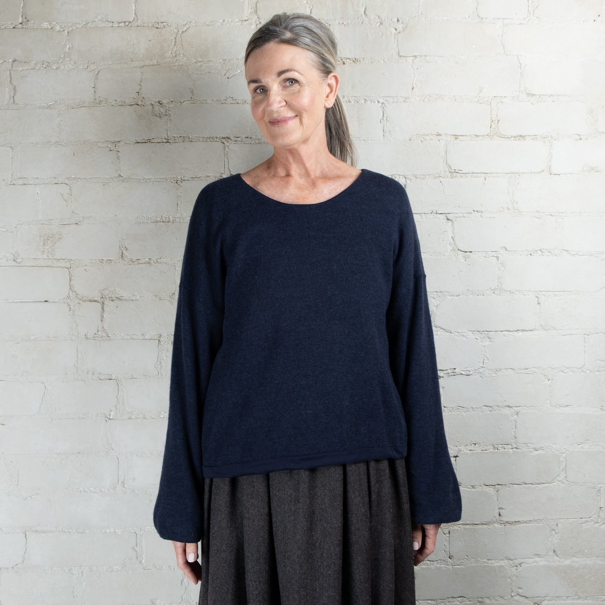 Elsa Esturgie Oubli Organic Cotton Lined Wool Sweater