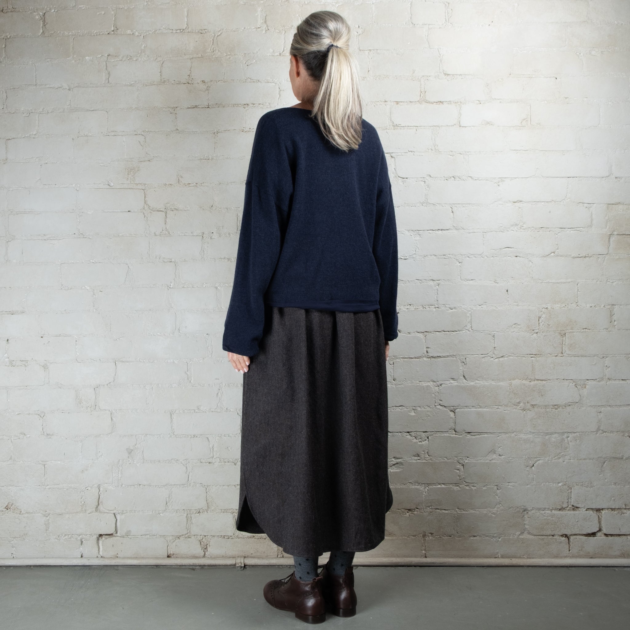 Elsa Esturgie Oubli Organic Cotton Lined Wool Sweater