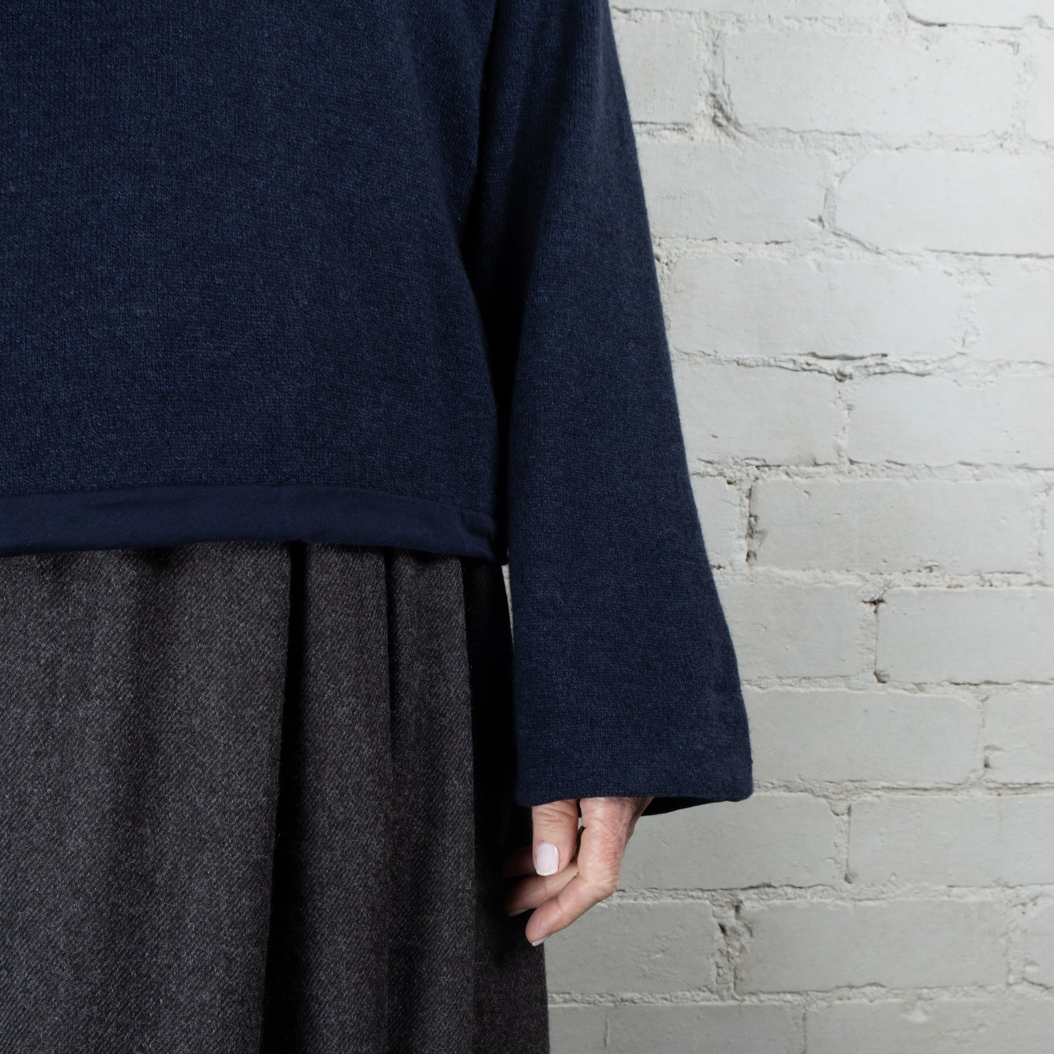 Elsa Esturgie Oubli Organic Cotton Lined Wool Sweater