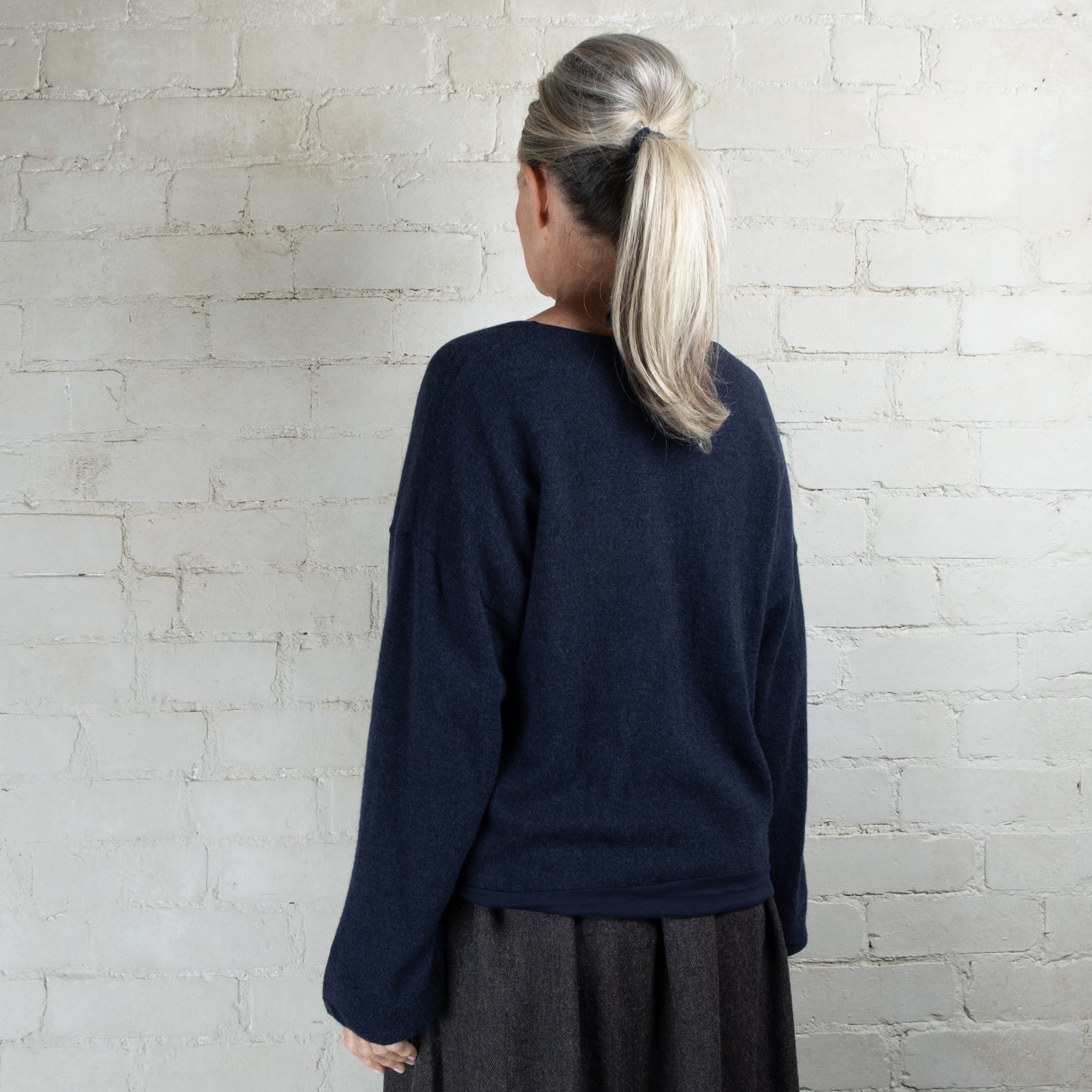 Elsa Esturgie Oubli Organic Cotton Lined Wool Sweater