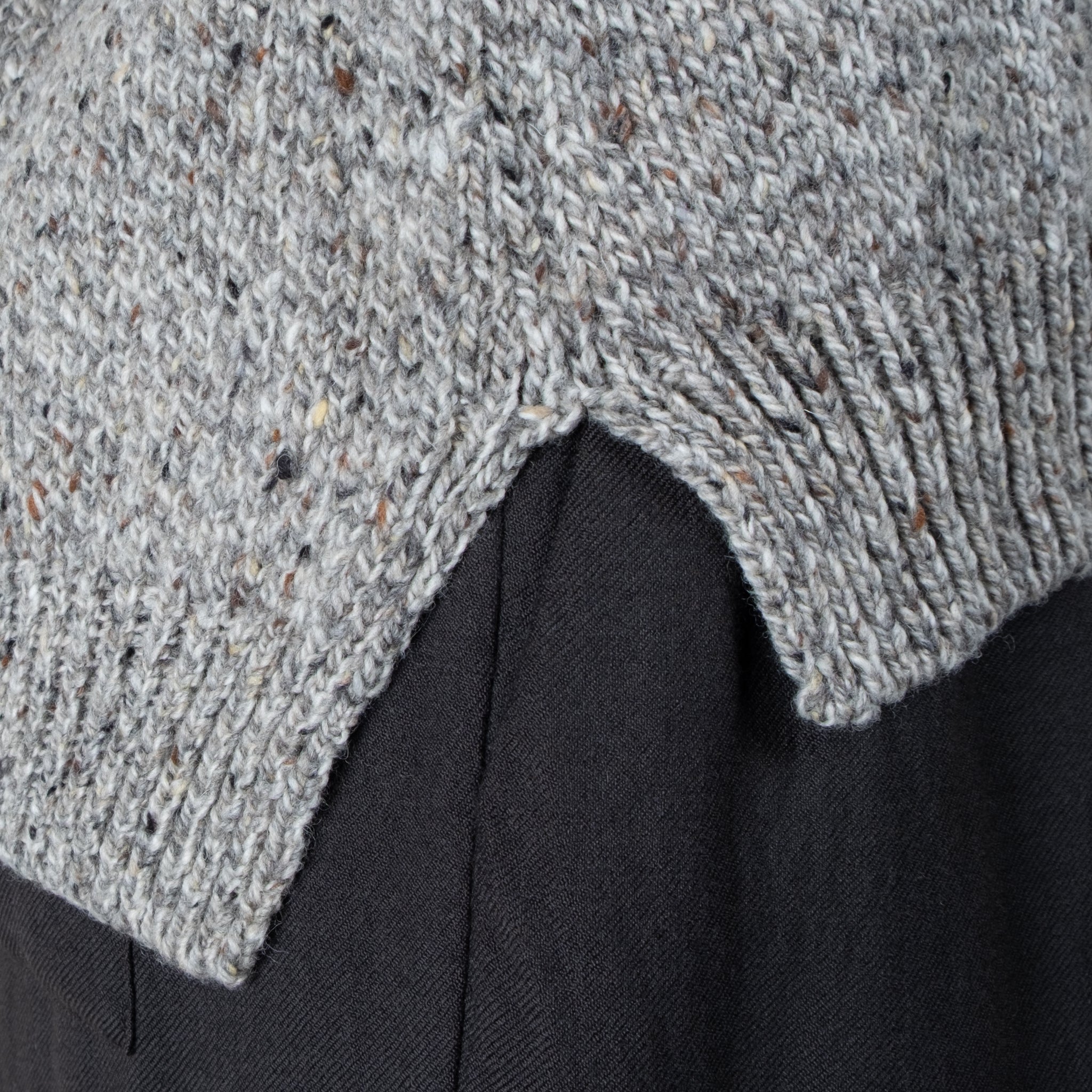 Fisherman Out of Ireland Donegal Knit V-Neck Vest