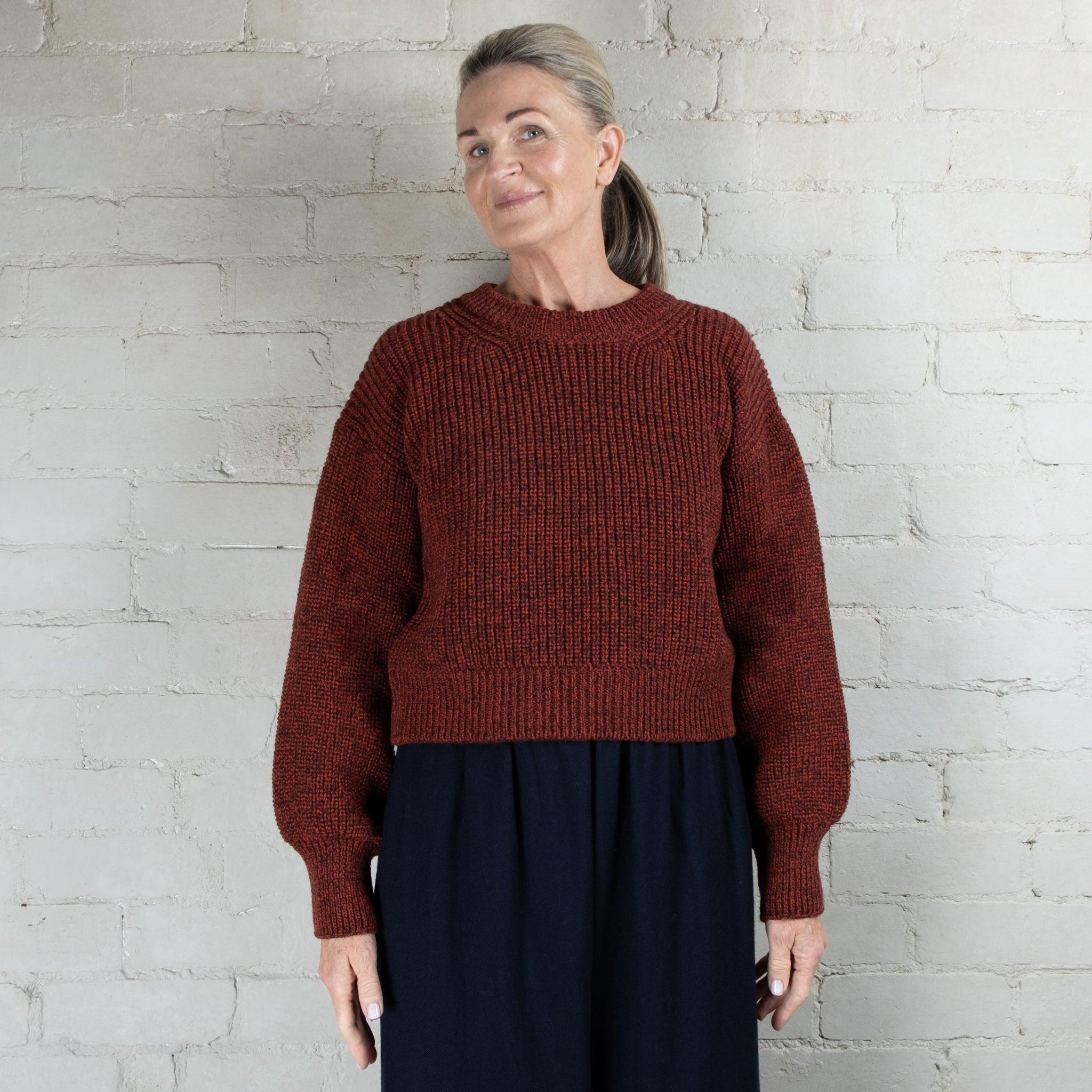 Merino Wool Nuada Crew Neck Sweater
