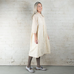 Rubia & Neel Gaia Tea Jamdani Cotton Dress