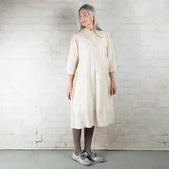 Rubia & Neel Gaia Tea Jamdani Cotton Dress