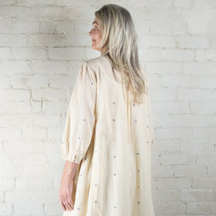 Rubia & Neel Gaia Tea Jamdani Cotton Dress