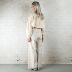 Rubia & Neel Fonda Long Desert Stripe Cotton Pants