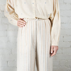 Rubia & Neel Fonda Long Desert Stripe Cotton Pants