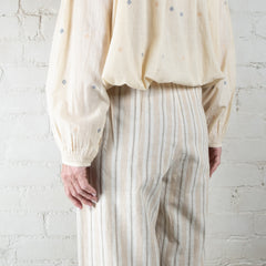 Rubia & Neel Fonda Long Desert Stripe Cotton Pants