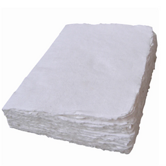 Handmade White Cotton Rag Paper Notebook 18cmx24cm