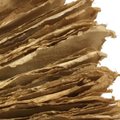 Handmade Cotton Rag Paper Tea Dyed Notebook 18cmx24cm