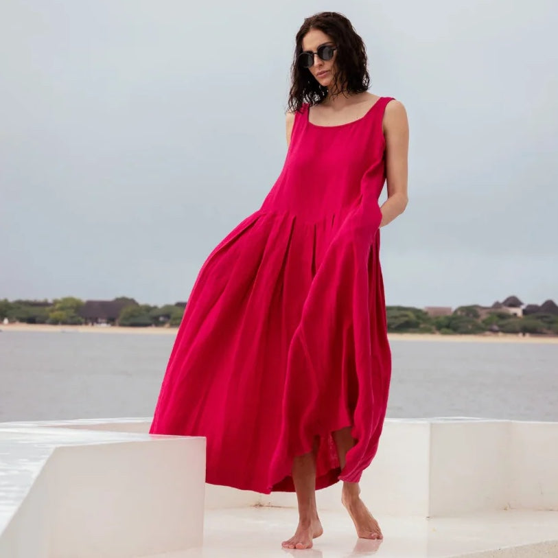 Meg By Design Binti Linen Sleeveless Dress