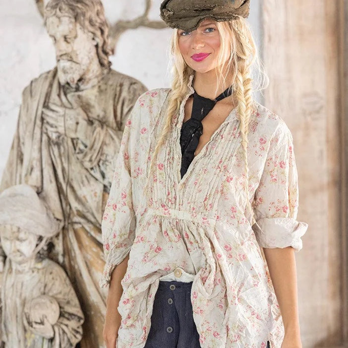 Magnolia Pearl Cordelia Cotton Floral Night Shirt