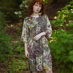 Market of Stars Love Grows Wild Artist Tunic Dress Bee & Floral Print