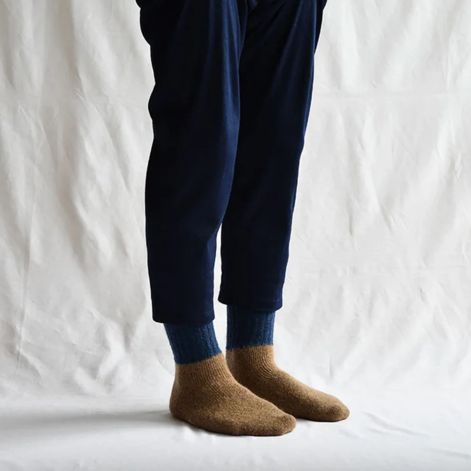 Nishiguchi Kutsushita Oslo Mohair Wool Pile Sock