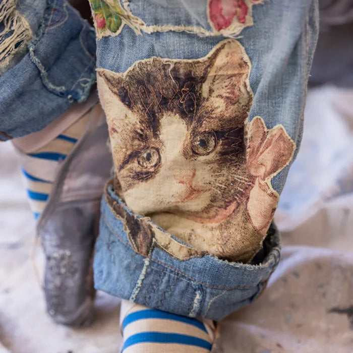 Magnolia Pearl Floral Appliqué Miner Denims