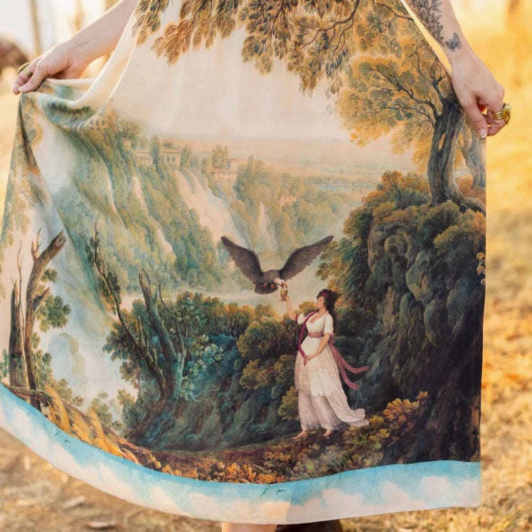 Market of Stars Awakening Bohéme Long Maxi Slip Dress Landscape