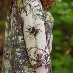 Market of Stars Love Grows Wild Artist Tunic Dress Bee & Floral Print