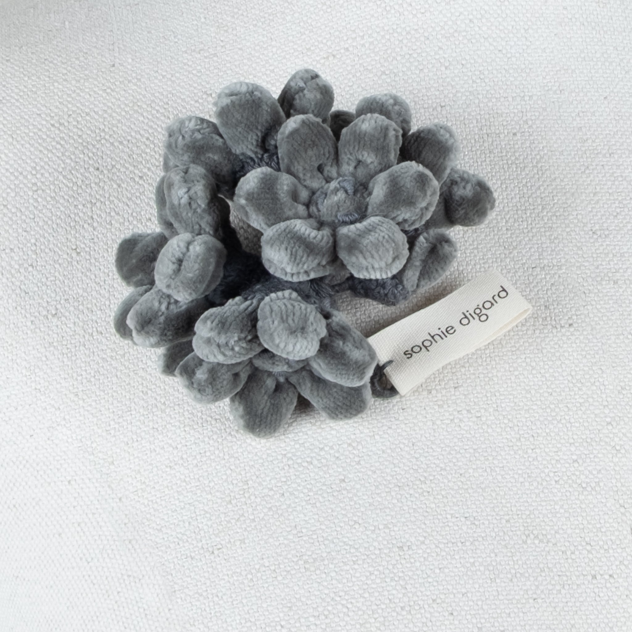 Sophie Digard Hand Crocheted Floral Wool & Cotton Brooch
