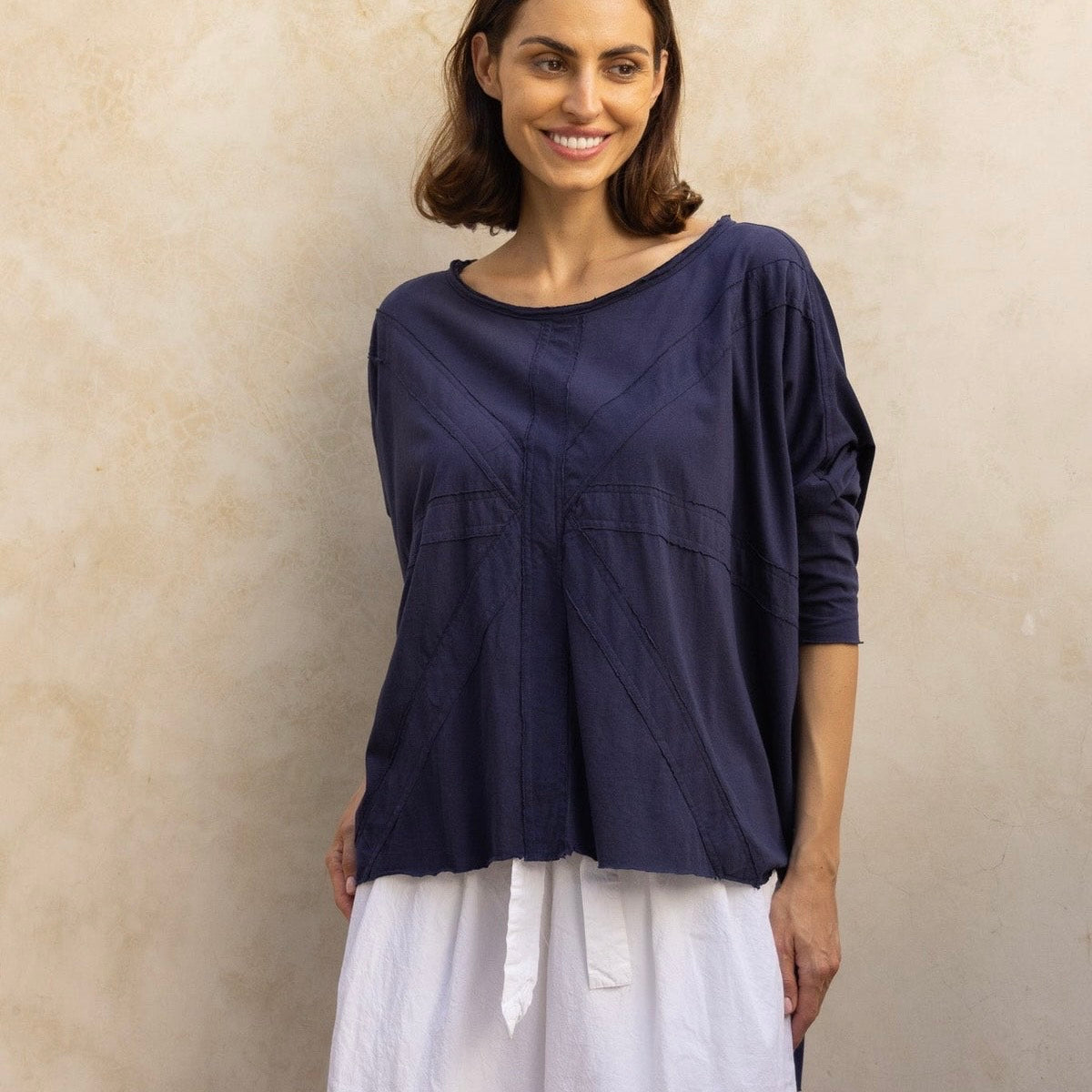 Meg By Design Cotton Long Sleeved Union Tee