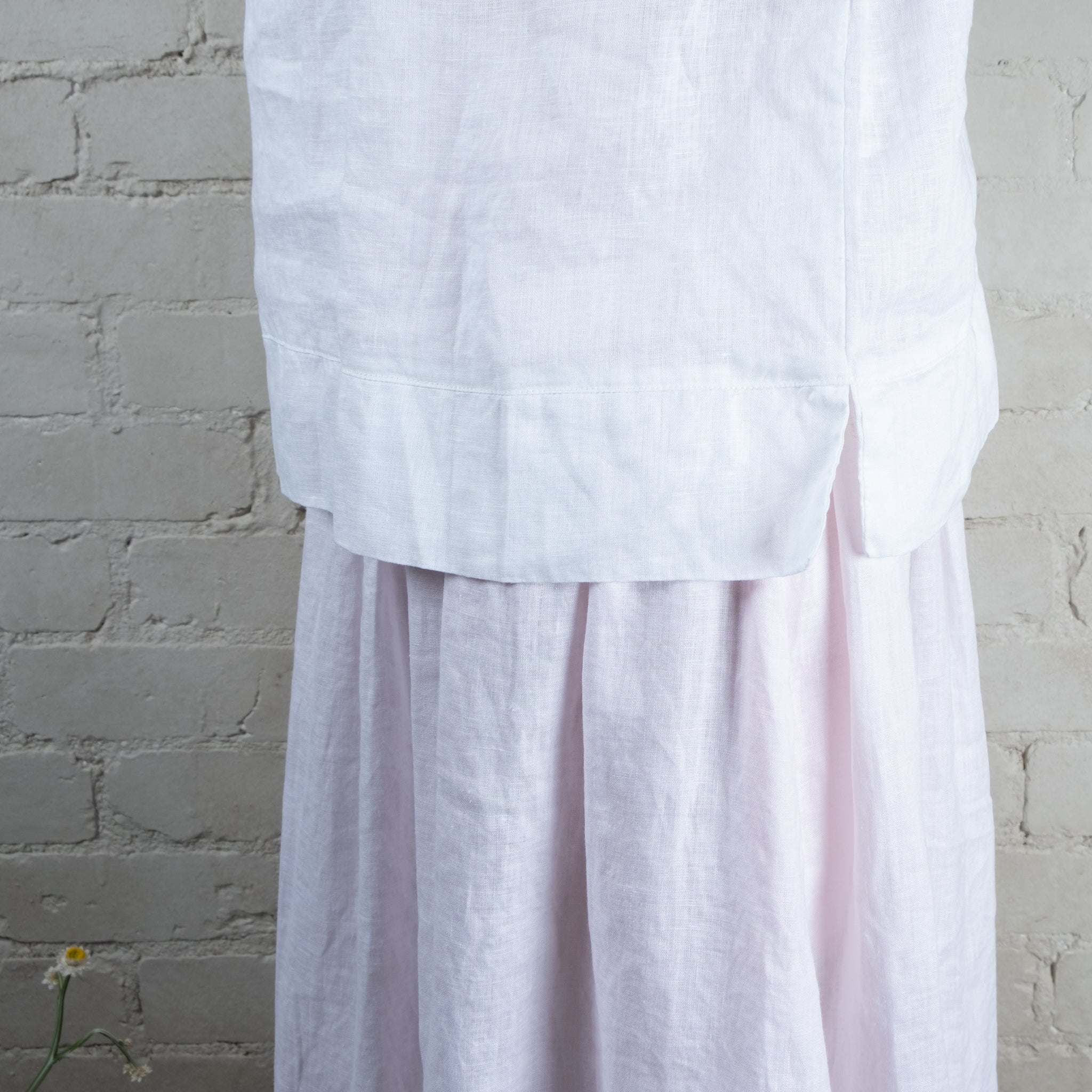 Francis White Linen Top