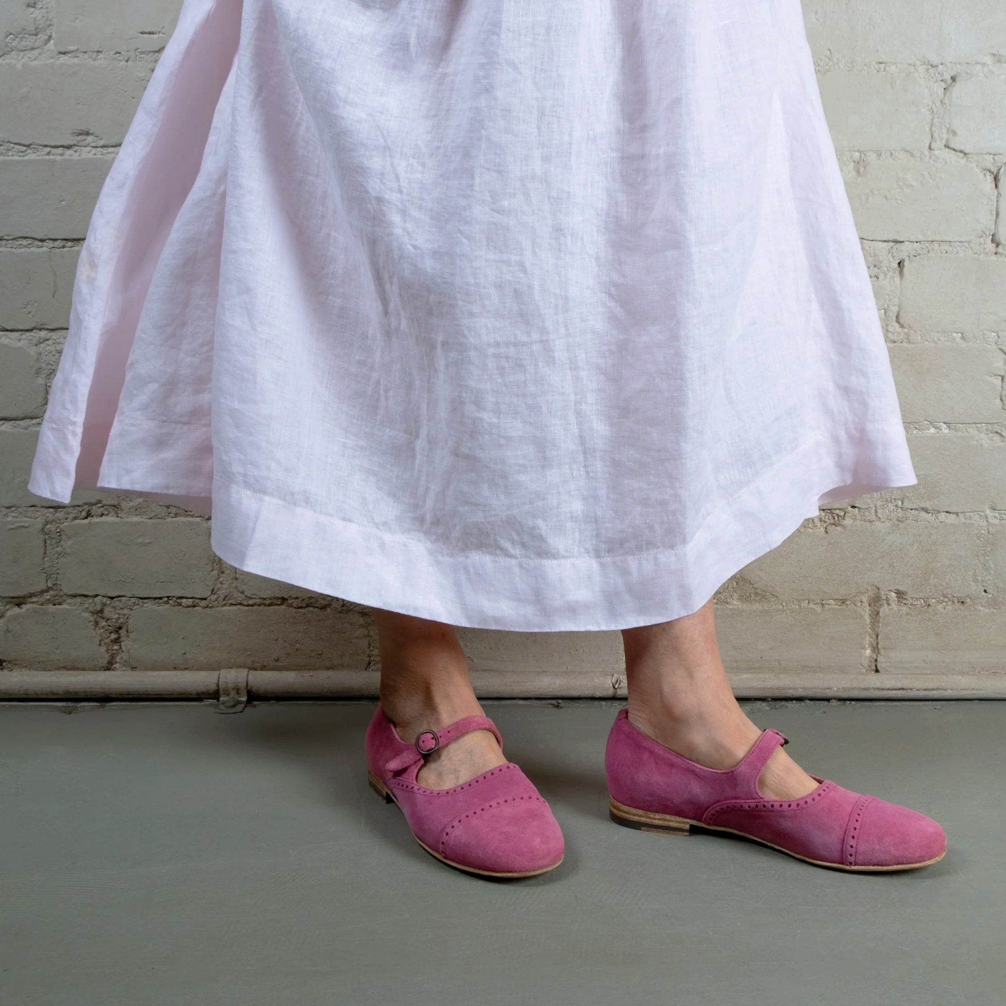 Victoria Varrasso Pink Suede Dolls Shoes