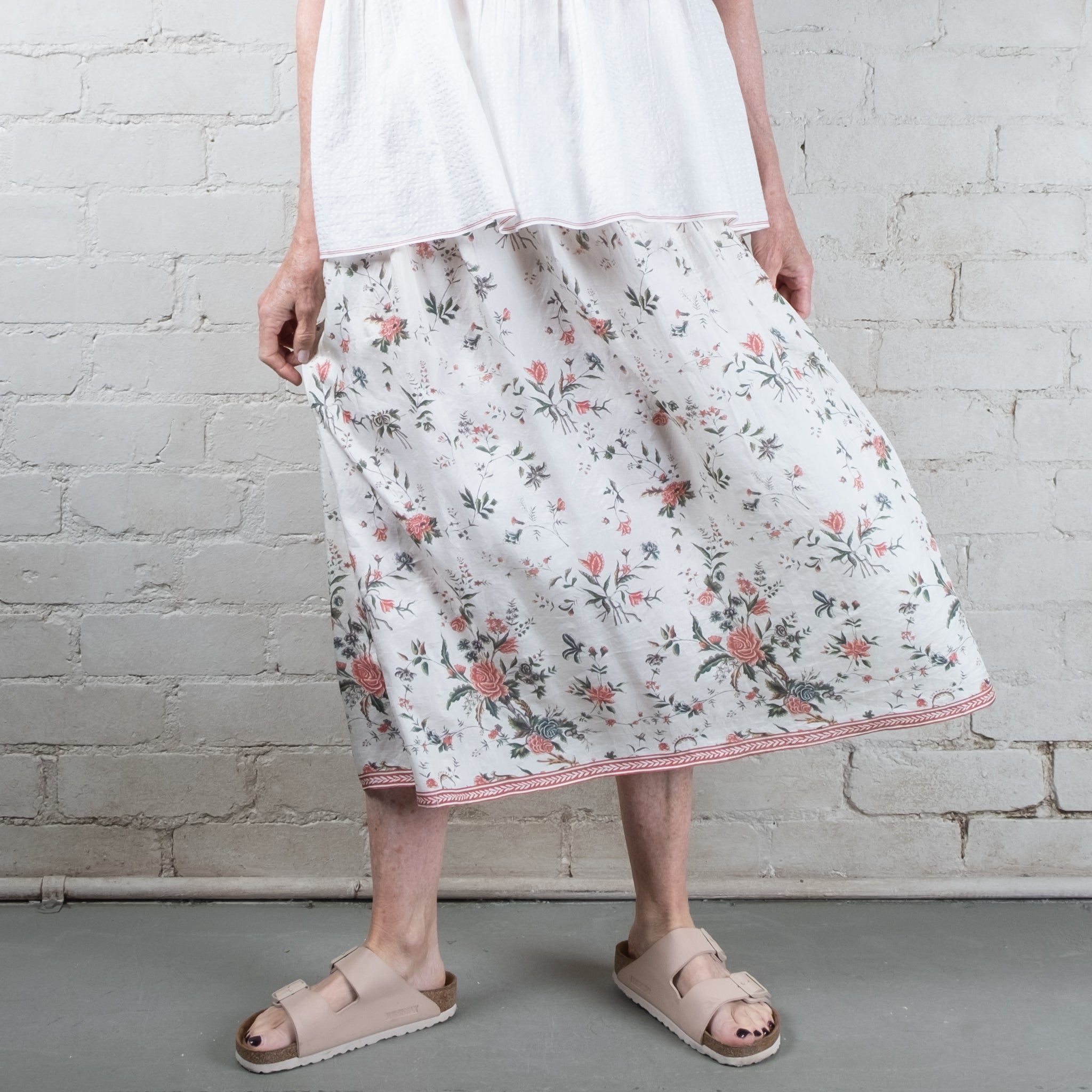 Dve Isha Silk Floral Printed Skirt