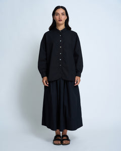 Violetta Hemingway Cotton Poplin Shirt