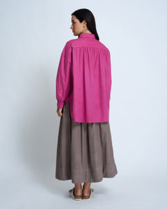 Violetta Hemingway Cotton Poplin Shirt