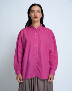 Violetta Hemingway Cotton Poplin Shirt