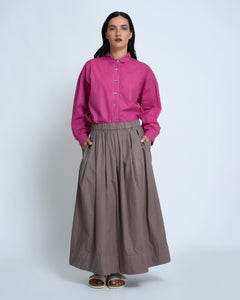 Violetta Hemingway Cotton Poplin Shirt