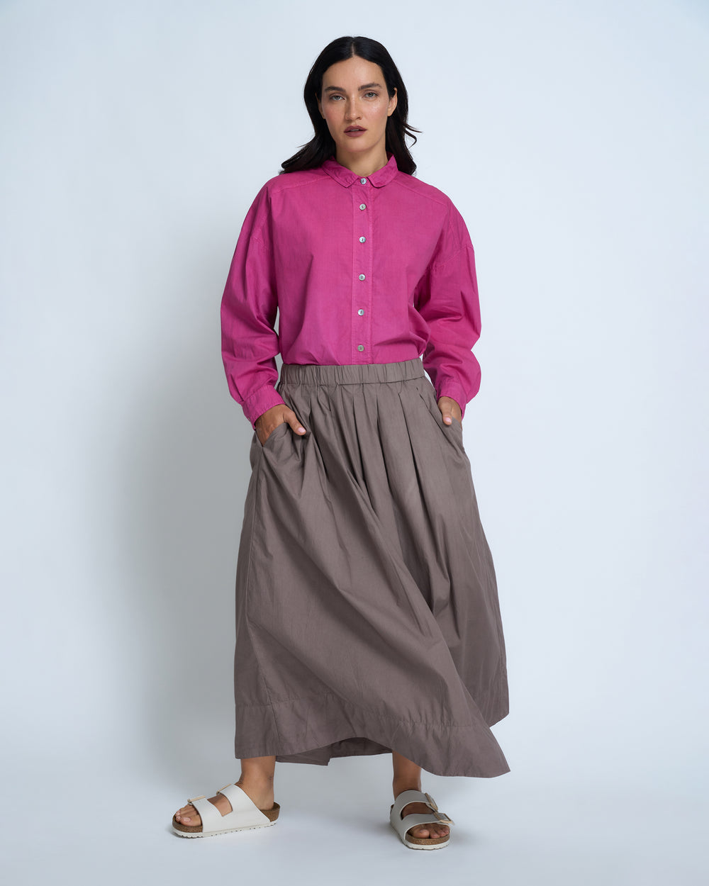 Violetta Margot Cotton Poplin Skirt
