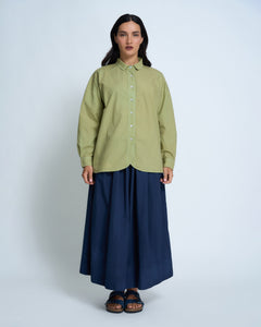 Violetta Hemingway Cotton Poplin Shirt