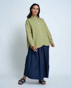 Violetta Margot Cotton Poplin Skirt