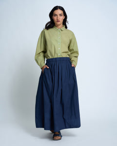 Violetta Margot Cotton Poplin Skirt
