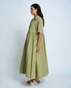 Violetta Claire Cotton Poplin Dress