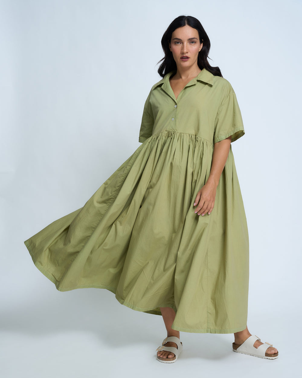 Violetta Claire Cotton Poplin Dress