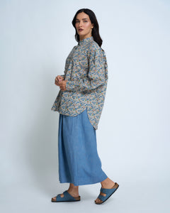 Violetta Siena Vintage Wash French Linen Wide Leg Pants