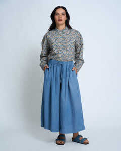 Violetta Siena Vintage Wash French Linen Wide Leg Pants